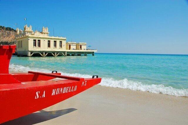 Casa Mandorlo A Mondello Lägenhet Exteriör bild