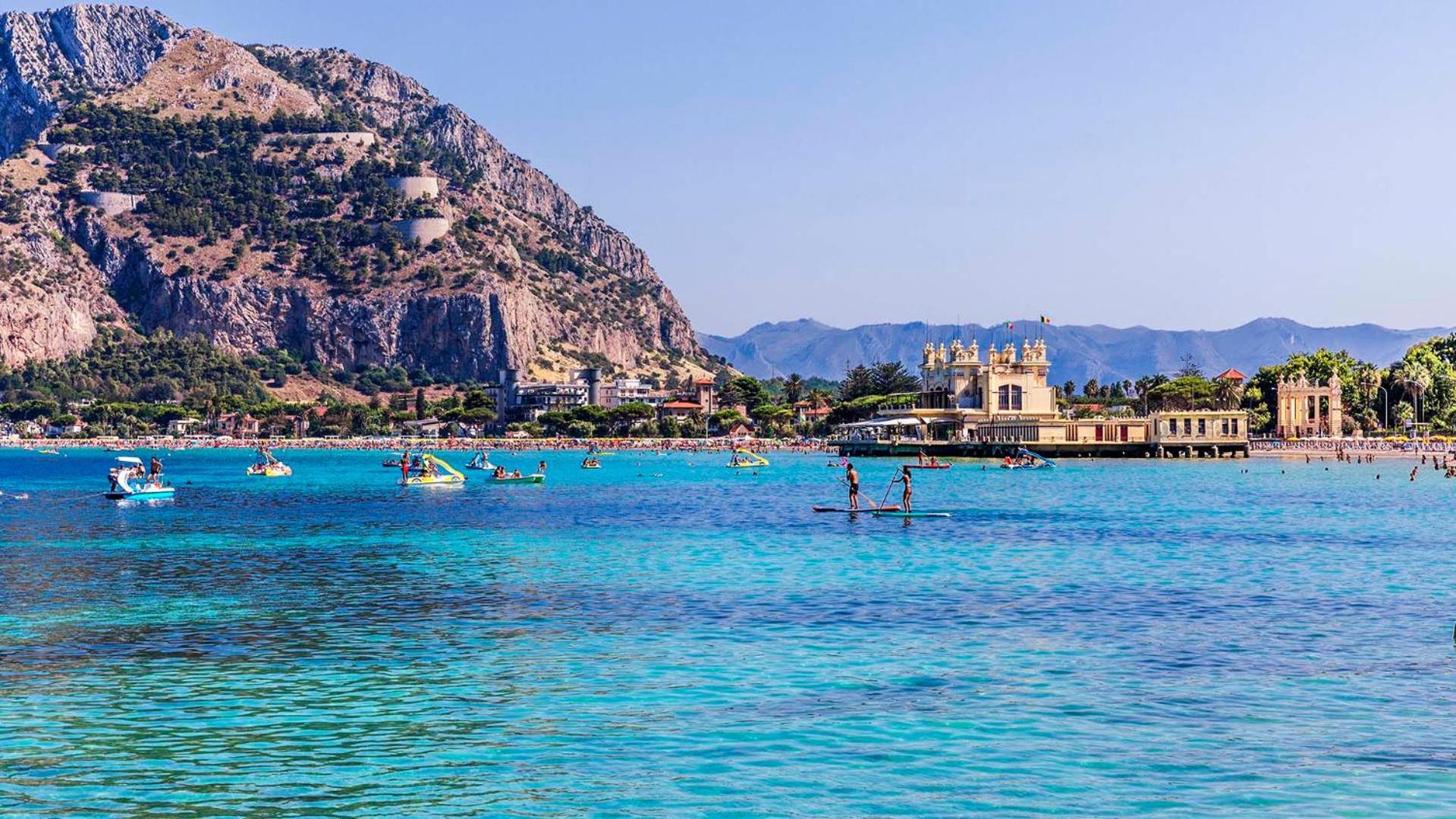 Casa Mandorlo A Mondello Lägenhet Exteriör bild